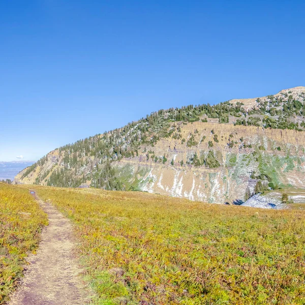 Cultivo cuadrado Vista panorámica de la cumbre del Monte Timpanogos, Utah — Foto de Stock