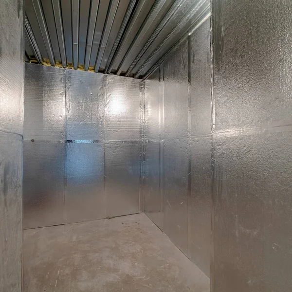 Square frame Internal cold room in a residential house