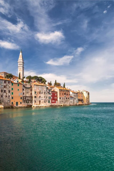 Rovinj Mar Adriático Croácia Europa Parte Histórica Cidade Rovinj Com — Fotografia de Stock