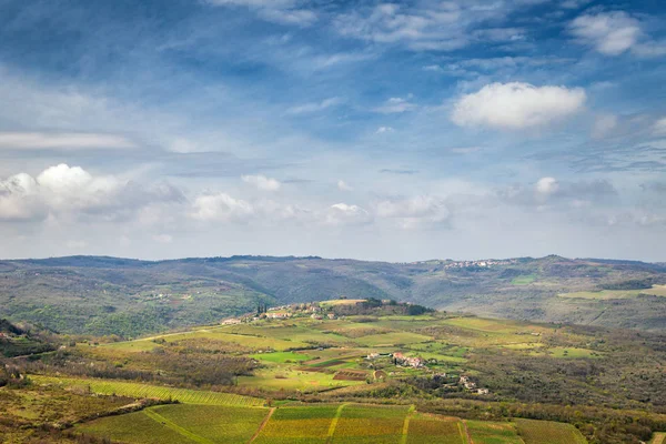 View Mountainous Landscape Interior Peninsula Istria Croatia Europe — Stock Photo, Image