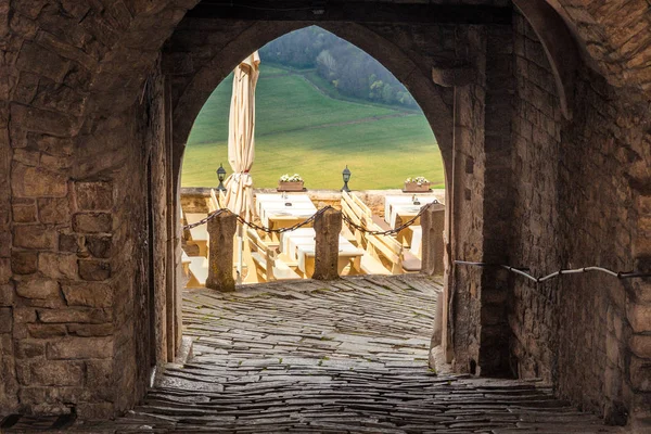 Entrada Para Praça Cidade Histórica Motovun Península Ístria Croácia Europa — Fotografia de Stock