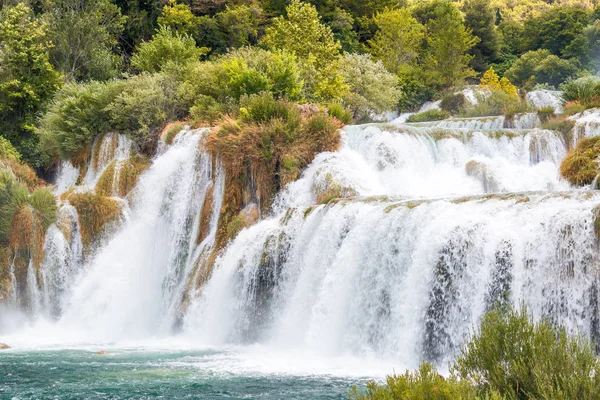 Vodopády Skradinski Buk Národním Parku Krka Chorvatsku Evropa — Stock fotografie