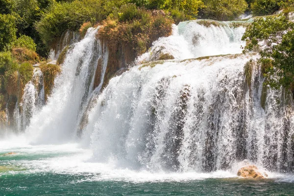 Καταρράκτες Skradinski Buk Στο Εθνικό Πάρκο Krka Στην Κροατία Ευρώπη — Φωτογραφία Αρχείου