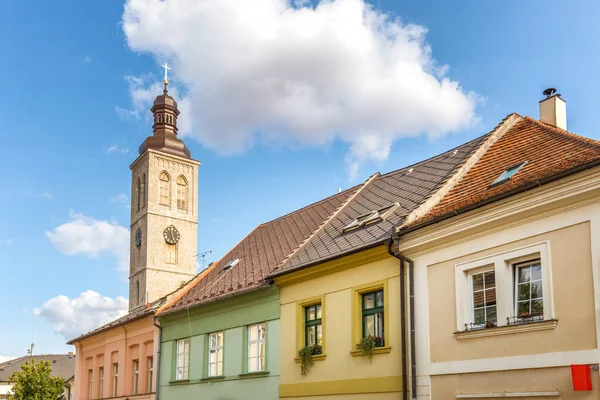 Coloridas Fachadas Casas Centro Histórico Kutna Hora República Checa Europa — Foto de Stock