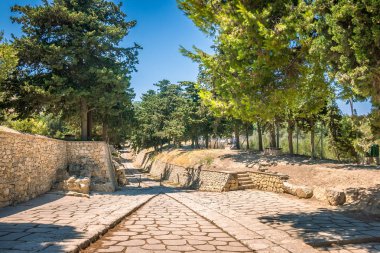 Kraliyet yolun Knossos Sarayı.