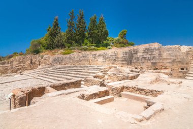 Minos Palace Phaistos Girit, Yunanistan, Avrupa.