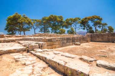 Minos Palace Phaistos Girit, Yunanistan, Avrupa.