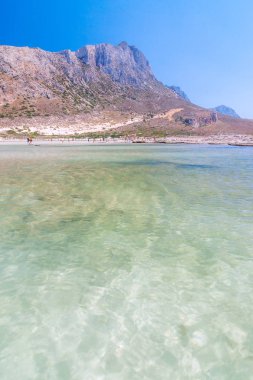 Crete island, Yunanistan, Avrupa'nın kuzeybatı Balos gölünde.