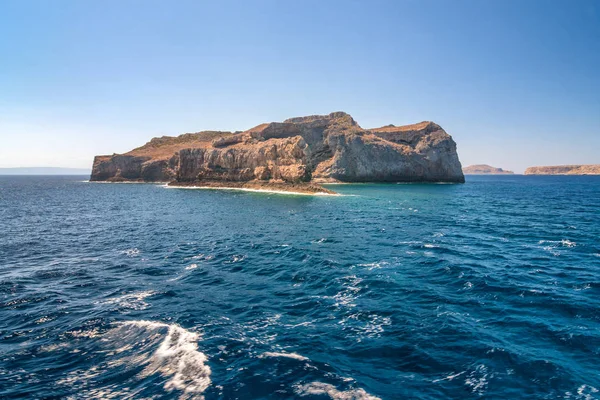 Una Isla Mar Cerca Laguna Balos Noroeste Creta Grecia Europa — Foto de Stock