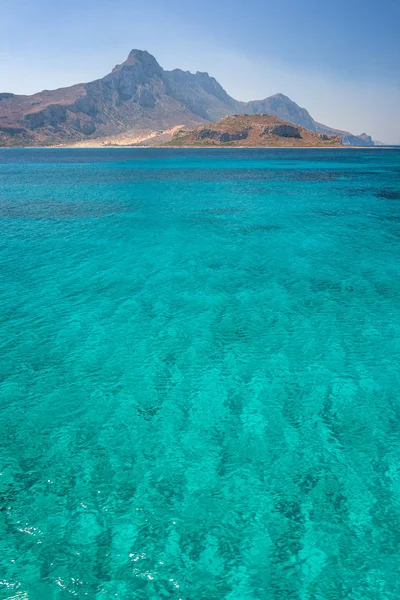 Costa Rochosa Perto Lagoa Balos Noroeste Creta Grécia Europa — Fotografia de Stock