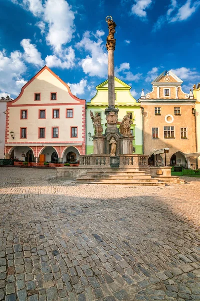 Plaza Centro Ciudad Medieval Cesky Krumlov República Checa Europa — Foto de Stock