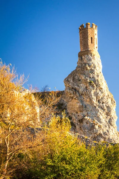 Башня Средневекового Замка Девин Словакия Европа — стоковое фото