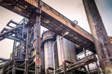 Demir işleme merkezi alt Vitkovice, Ostrava town, Çek Cumhuriyeti, Europe yılında endüstriyel mimarisi.