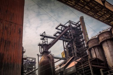 Demir işleme merkezi alt Vitkovice, Ostrava town, Çek Cumhuriyeti, Europe yılında endüstriyel mimarisi.