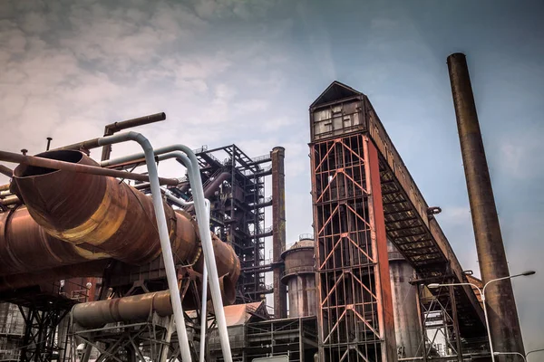 Industrial Architecture Ironworks Lower Vitkovice Ostrava Town Czech Republic Europe — Stock Photo, Image