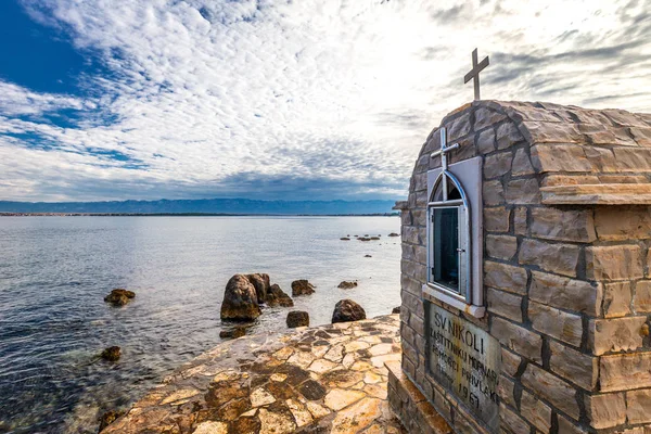 St Nicholas\' Chapel on the shore of the Adriatic Sea.