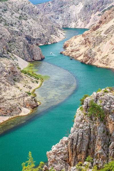 Schlucht des Flusses Zrmanja, Kroatien. — Stockfoto