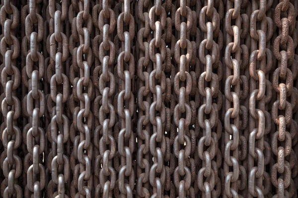 Fondo de cadenas de hierro oxidado . — Foto de Stock