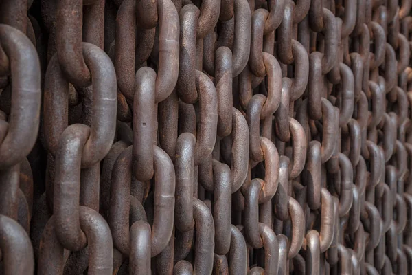 Fondo de cadenas de hierro oxidado . — Foto de Stock