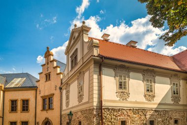 Çek Cumhuriyeti, Avrupa 'da Kutna Hora' nın merkezinde tarihi evler.