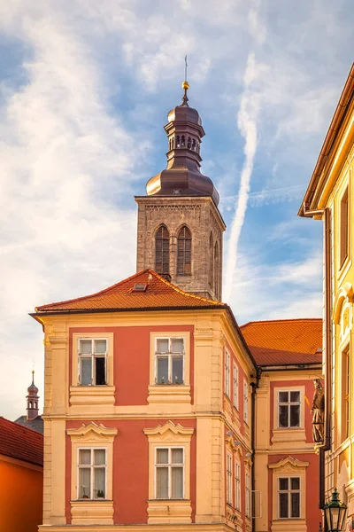 Történelmi Házak Központjában Kutna Hora Cseh Köztársaságban Európa — Stock Fotó