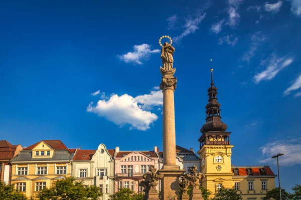 Columna Mariana Plaza Masaryk Centro Histórico Ciudad Ostrava República Checa — Foto de Stock