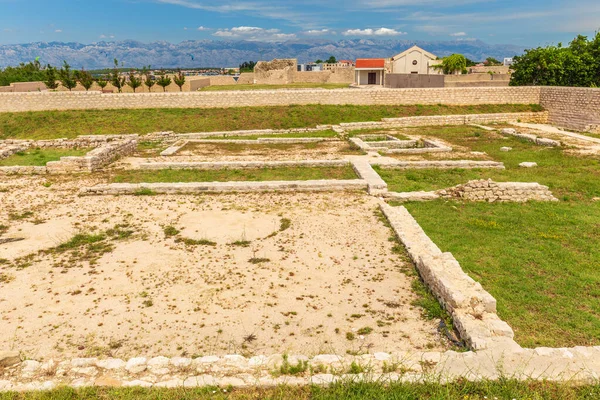 Historische Stadsmuren Van Nin Stad Provincie Zadar Kroatië Europa — Stockfoto