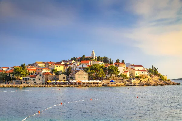 Primosten Cidade Destino Turístico Popular Costa Dálmata Mar Adriático Croácia — Fotografia de Stock