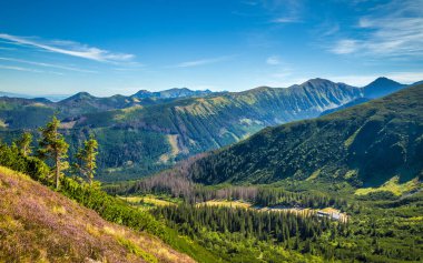Tatra Ulusal Parkı 'nın Rohace bölgesindeki dağ manzarası, Slovakya, Avrupa.