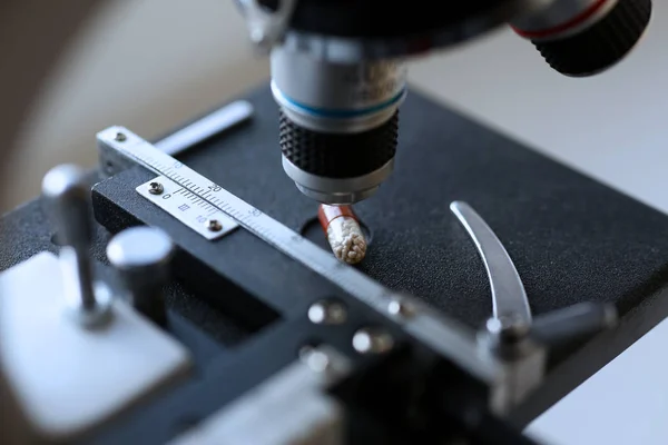 The head microscope on the background of — Stock Photo, Image