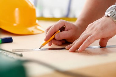 Silah alt yapı planı yapma kağıt closeup ölçekli