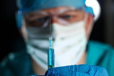 Hekim enjektör kollarında şırınga steril Tekdüzen holding