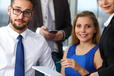 Grup ofis modern iş adamları