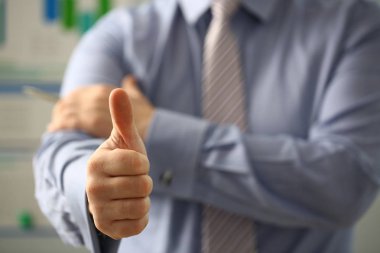 Erkek kol Tamam gösterme veya konferans sırasında Onayla