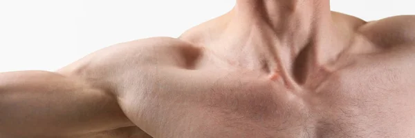 Fitness mężczyzna tło ramię biceps — Zdjęcie stockowe