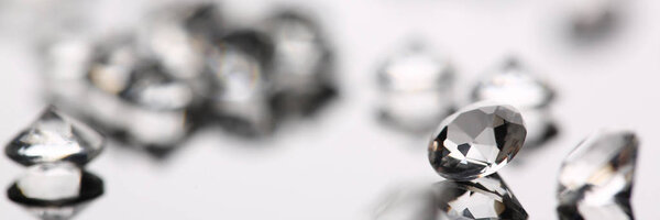Scattering of white star diamonds on black