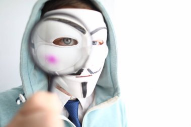 Minsk, Belarus, Haziran, 2019: hacker Wear