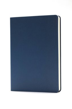 Beyaz arka planda izole edilmiş mavi günlük