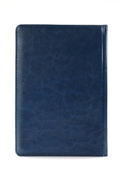 Beyaz arka planda izole edilmiş mavi günlük