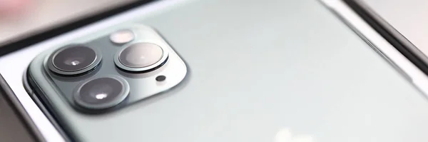 Iphone pro ψηφιακή φωτογραφική μηχανή εικόνα closeup — Φωτογραφία Αρχείου