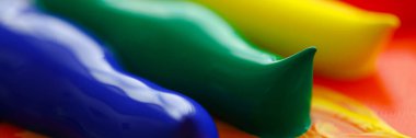 Texture of colourful paints