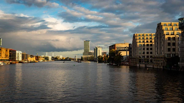 Sunset River Spree Berlin — Stock Photo, Image