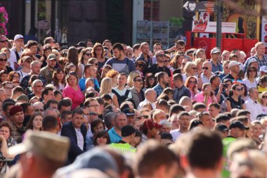 Kyiv, Ukrayna - 24 Ağustos 2018: Kyiv, Ukrayna 'nın bağımsızlığının 27. yıldönümünde 24 Ağustos' ta bir askeri geçit törenine ev sahipliği yapıyor. 