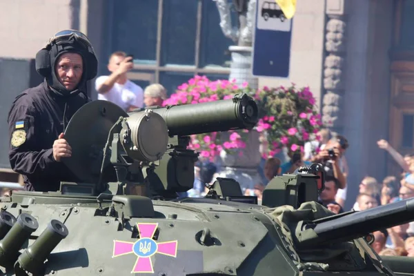 Kiev Ukraine Août 2018 Kiev Organise Défilé Militaire Occasion 27E — Photo