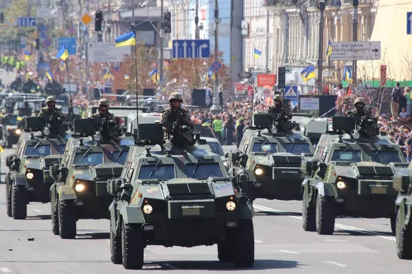 Kyiw Ukraine August 2018 Kyiw Ist Gastgeber Einer Militärparade Jahrestag — Stockfoto