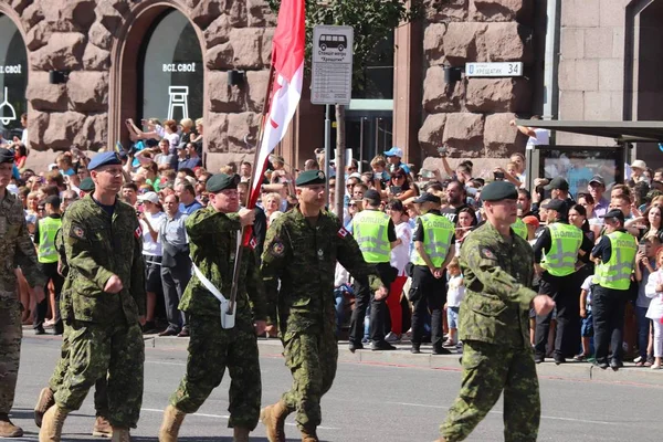 Kyiv Ukraine August 2018 Kyiv Hosting Military Parade 27Th Anniversary — Stock Photo, Image