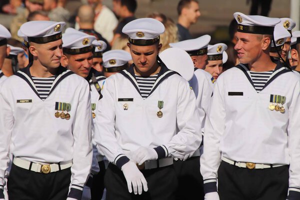 Kyiv, Ukraine - August 24 2018: Kyiv is hosting a military parade on the 27th anniversary of Ukraine's independence on August 24. 