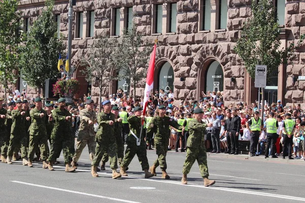 Kyiv Ukraine August 2018 Kyiv Hosting Military Parade 27Th Anniversary — Stock Photo, Image