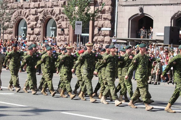 Kyiv Ukraine August 2018 Kyiv Hosting Military Parade 27Th Anniversary — Stock Photo, Image