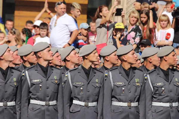 Kyjev Ukrajina Srpna 2018 Kyjev Pořádá Vojenskou Přehlídku Výročí Nezávislosti — Stock fotografie